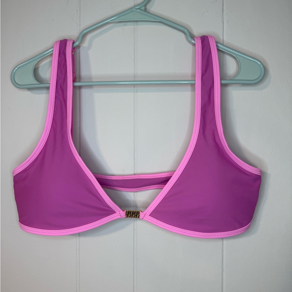 New NWT 93 play street AMELIA Poppy Pink '1993' Minimal Bikini Top - Picture 2 of 5